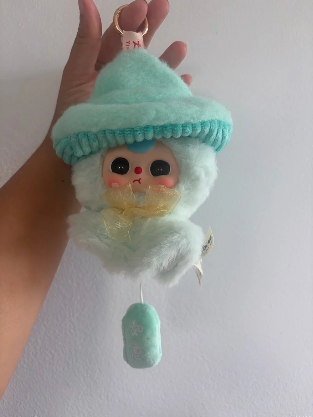 Plush Mint Green Kids Keychain Doll